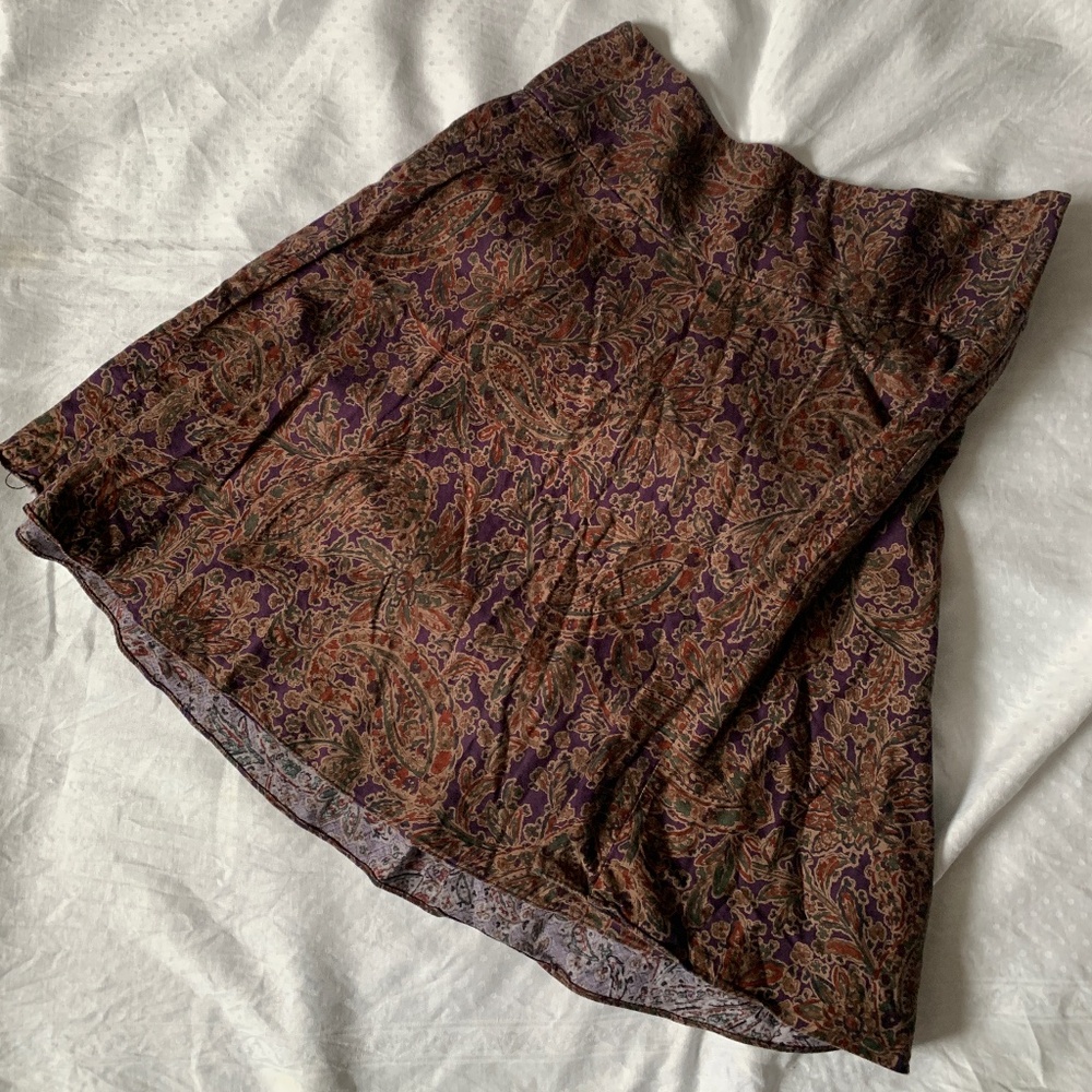 American Living a-line above-knee skirt, size 12, cotton